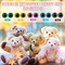 100 Pieces Large Safety Eyes (12mm,Brown, Purple, Green, Yellow)